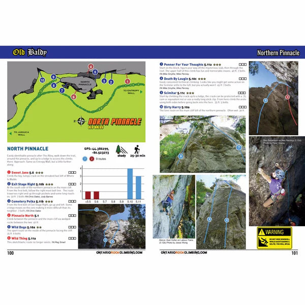 Ontario Rock Climbing:The Best Of Southern Ontario